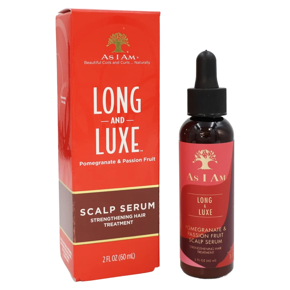 Supreme As I Am Long and Luxe Pomegranate and Passion Fruit Scalp Serum, 2 Oz.