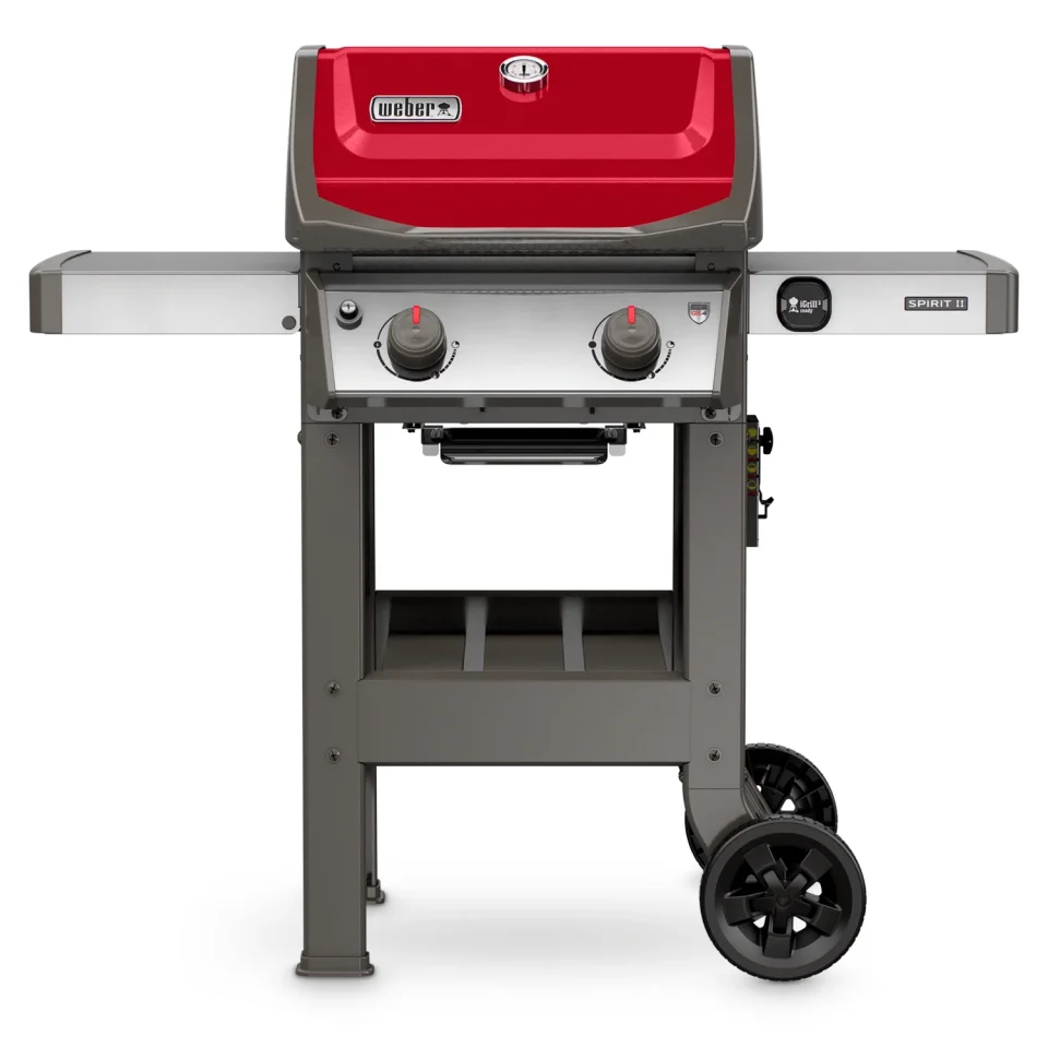 Natural Weber Spirit II E-210 Propane Gas Grill, Red