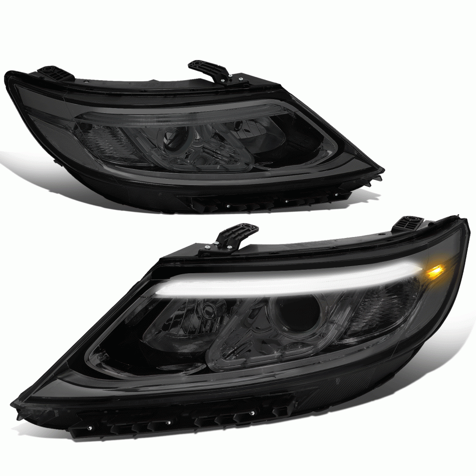 Cooking Top-Rated 14-15 Sorento EX SX Pair LED DRL Bar Smoked/Clear Projector Headlights Lamps