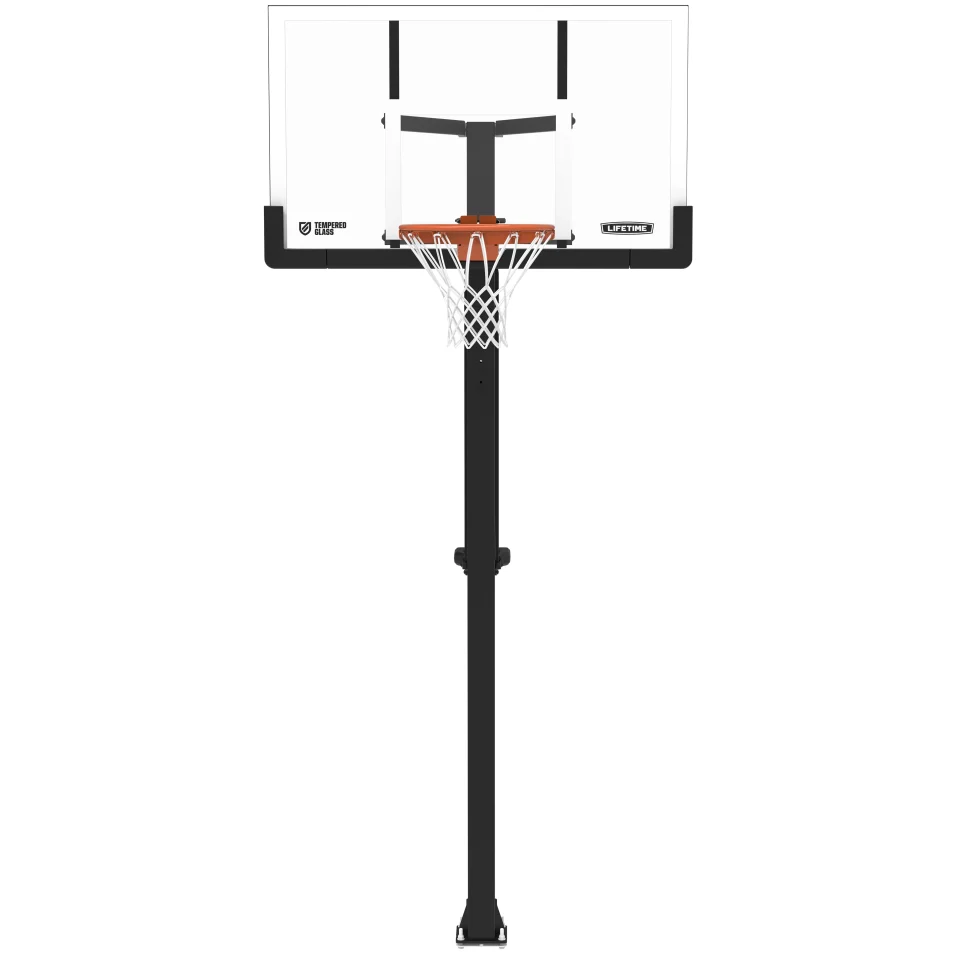 Versatile Lifetime Mammoth? Lift Bolt Down Basketball System (54-inch Tempered Glass) - 91198