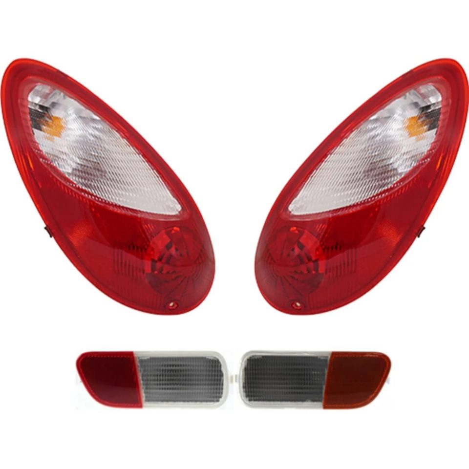 Glass Durable Tail Light Kit For 2006-2010 Chrysler PT Cruiser Left and Right 4Pc