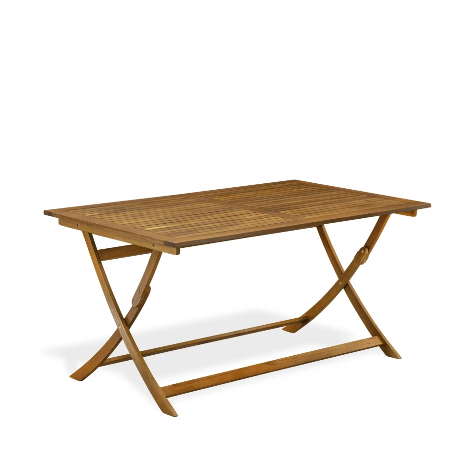 Healthy Silicone East West Furniture BAETFNA Avondale Wooden Folding Table Made of Acacia Wood in Natural Oil finish