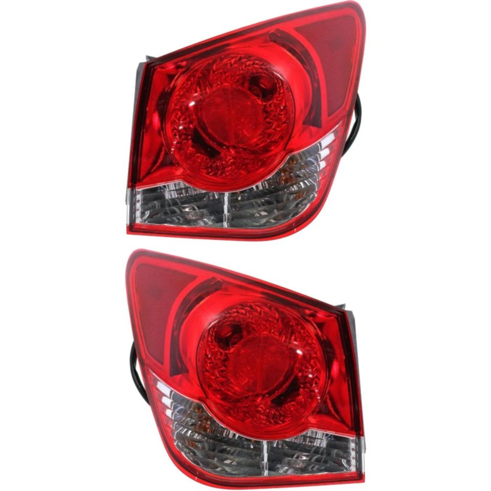 BPA-Free Bamboo Pair Tail Light for 2011-2015 Chevrolet Cruze LH RH Outer Body Mounted