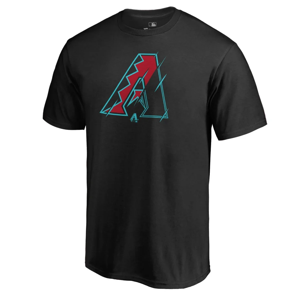Matte Leak-Proof Men's Fanatics Branded Black Arizona Diamondbacks X-Ray T-Shirt