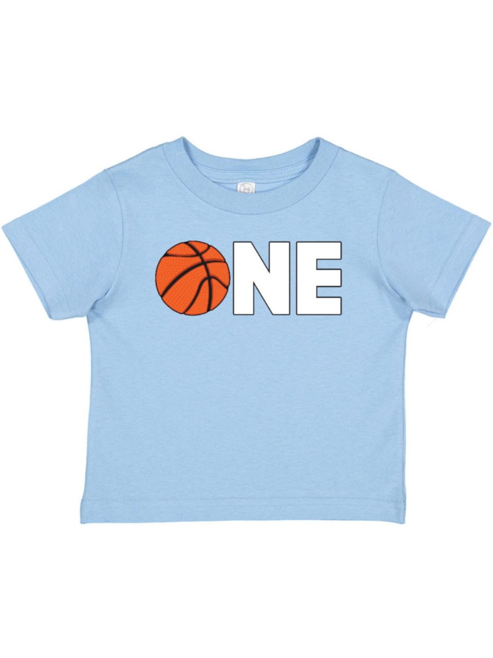 Non-Toxic Inktastic One- Basketball First Birthday Boys or Girls Baby T-Shirt