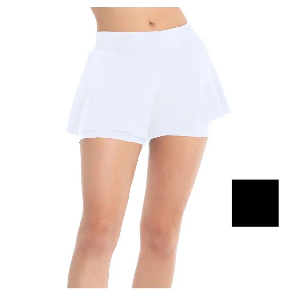 Bamboo Best-Selling Lucky In Love Women`s Hype Tennis Skort ( LARGE White )