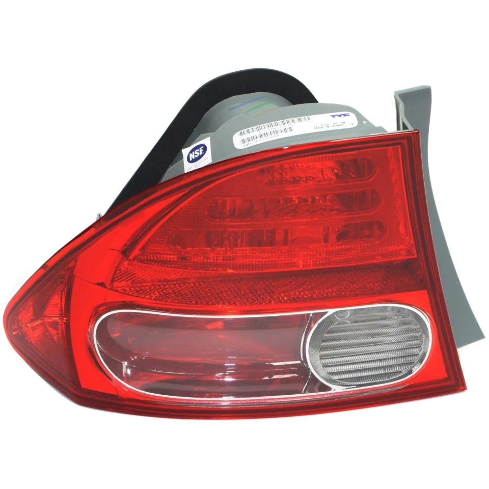 Prime Cast Iron New Tail Light Lamp Driver Left Side Outer LH Sedan For Honda Civic 2006-2008