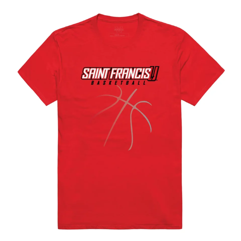 Food-Grade W Republic Saint Francis University Red Flash College Basketball T-Shirt, Red - 2XL
