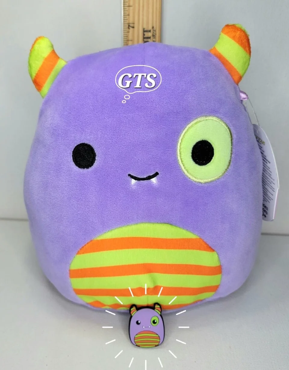 Ceramic Polished Squishmallow 7 Marvin Monster Plush PLUS Jibbitz Croc Shoe Charm 2 PC