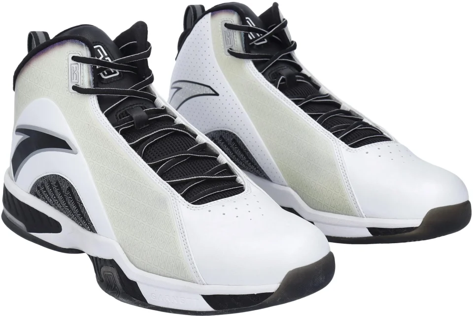 Safe Polished Kevin Garnett Brooklyn Nets Player-Issued KG3 White and Black Shoes - Size 15