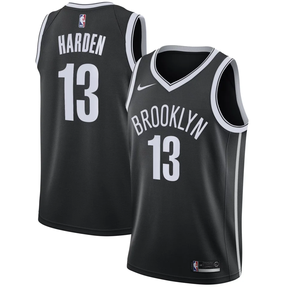 Select Bamboo Men's Nike James Harden Black Brooklyn Nets 2020/21 Swingman Jersey - Icon Edition