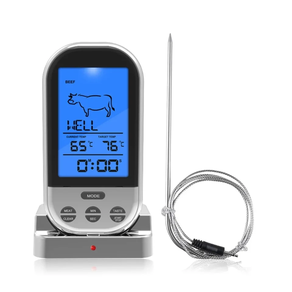 Frosted Diymore Wireless Meat Thermometer Grill Thermometer with Meat Probe Digital Thermometer with Smart Alert for BBQ Oven Grill Smoker