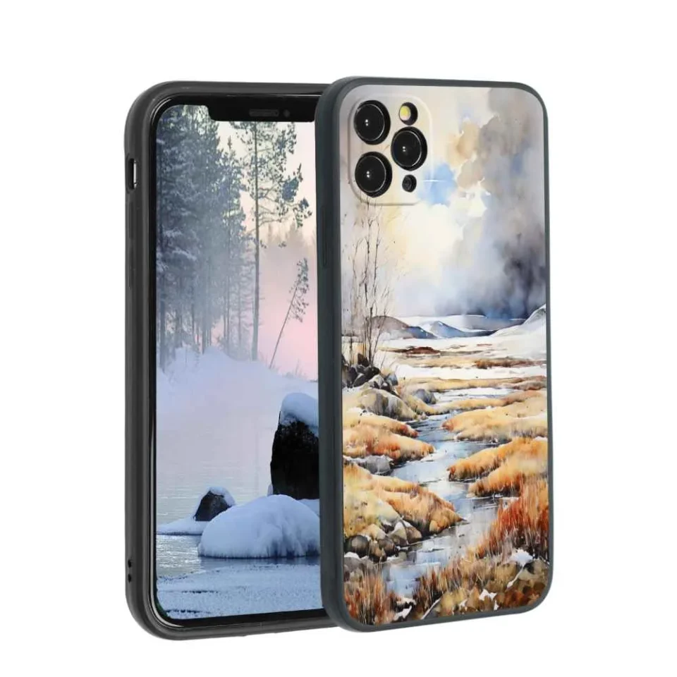 Dining tundra-landscape-549 phone case for iPhone 11 Pro for Women Men Gifts,Soft silicone Style Shockproof - tundra-landscape-549 Case for iPhone 11 Pro