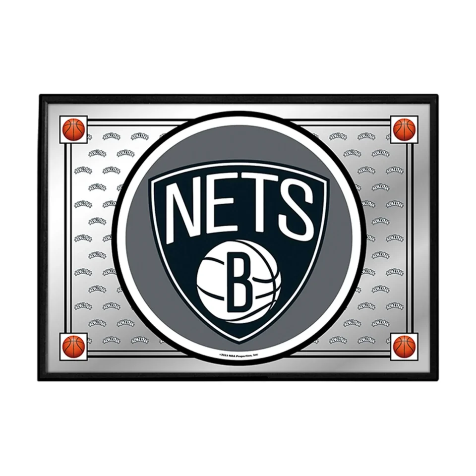 Dining Value Brooklyn Nets: Team Spirit - Framed Mirrored Wall Sign