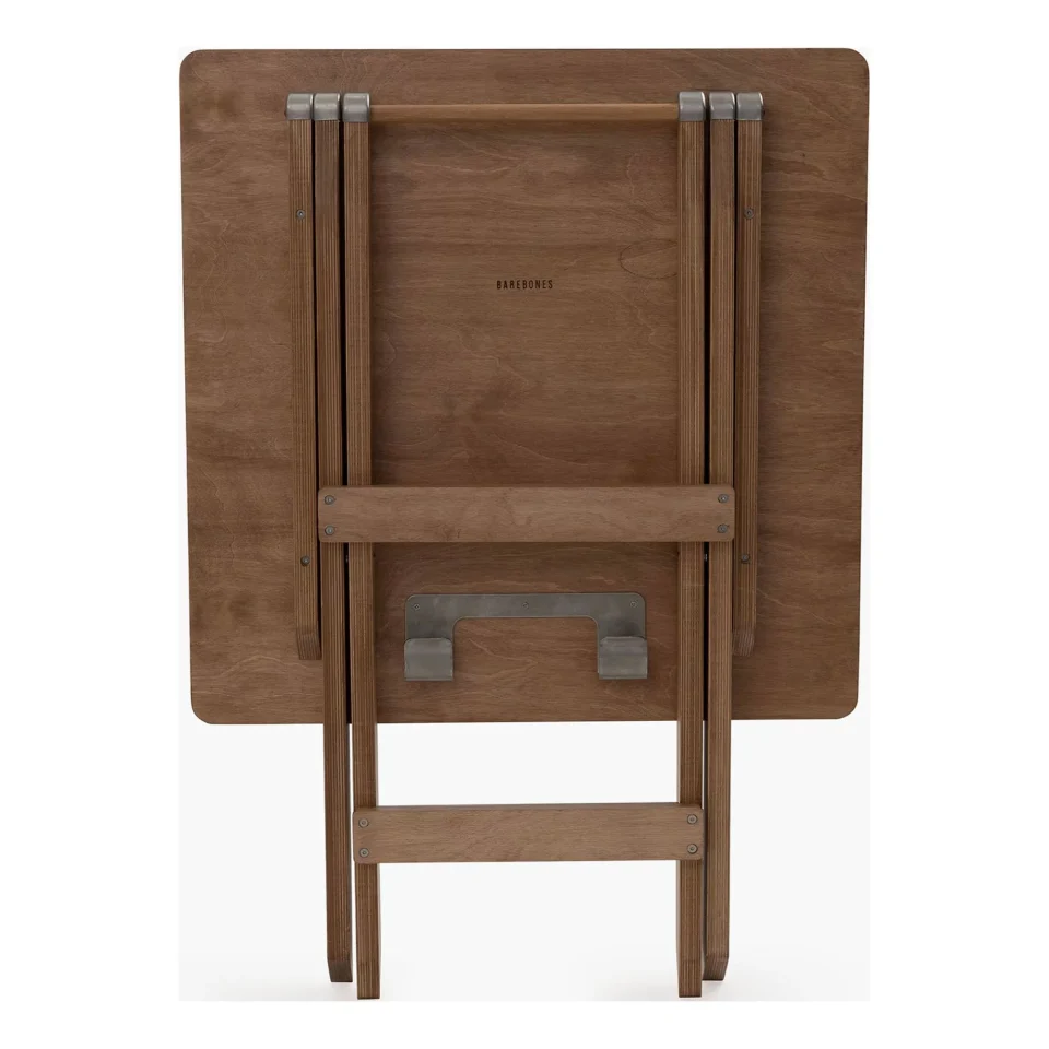 Glossy Barebones Ridgetop Wood Folding Table