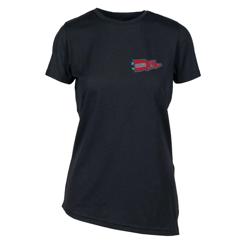 Clear Women's Levelwear Black Arizona Diamondbacks Birch Rafters T-Shirt
