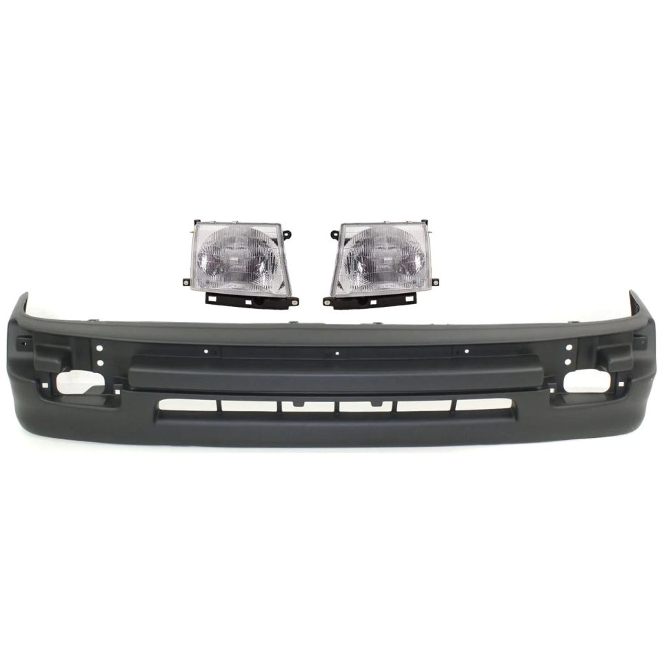 Premium Headlight Kit For 1998-2000 Toyota Tacoma Driver and Passenger Side Clear Lens