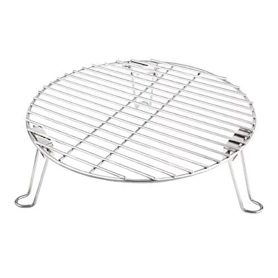 Matte Glossy Mydracas Grill Expander Rack Stack Rack Expansion Grilling Rack Stainless Steel Fit Large & XL Big Green Egg Weber Kettle 22 Inches Charcoal Grill Kamado Joe,18 or Bigger Diameter Grill