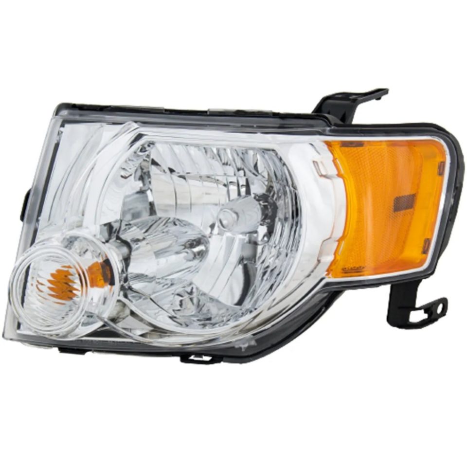 Thickened Multi-Purpose Halogen Headlight For 2008-2012 Ford Escape Left Chrome Interior w/ Bulb CAPA